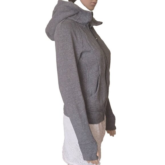 Lululemon Scuba Hoodie Light Cotton Fleece gray size 2 - Picture 5 of 7